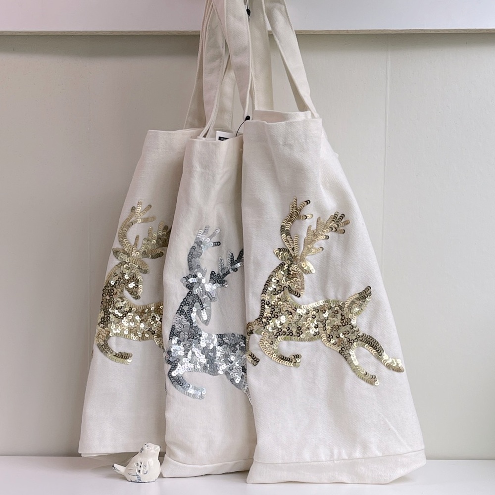 At Home Christmas Stocking Totes Set Of 3